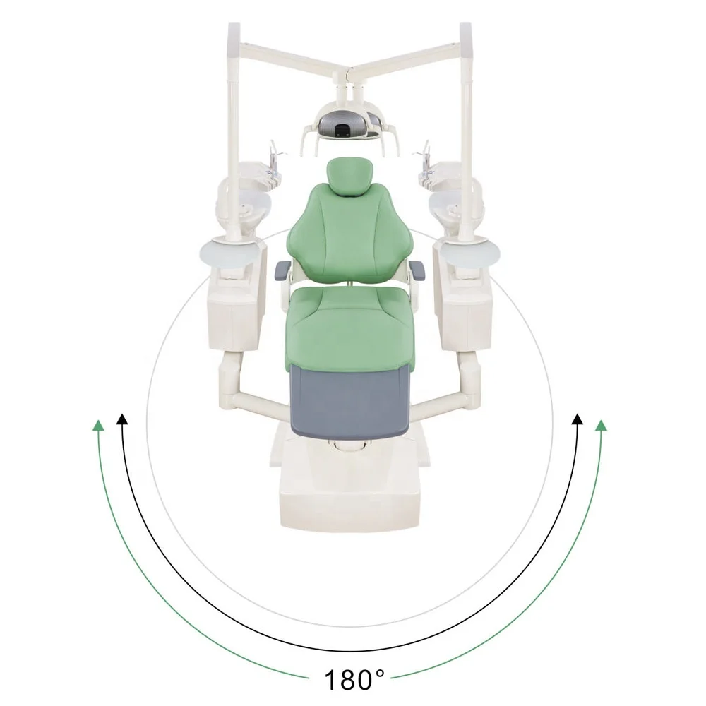 High Level JERRY JR-215B2 CE ISO Approved Dental Chair for Left and Right Hand Dentist