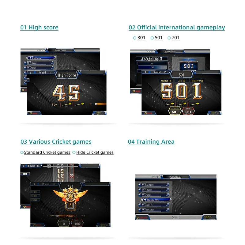 2023 international-standard arcade electronic soft tip darts game machine dart  electronic board