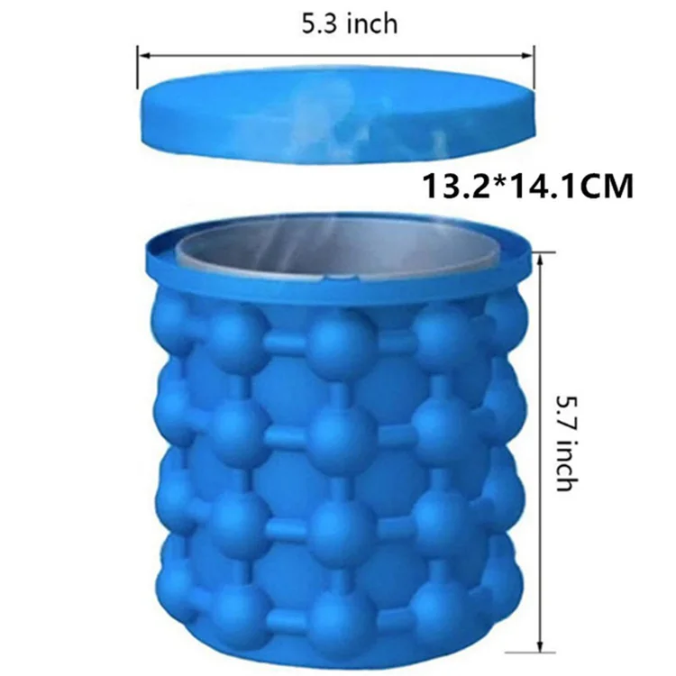 
ice bucket silicone Blue Beer Cooler Wine Champagne Party Eco Material custom Oem Customized Logo Item China Holders Origin Type 