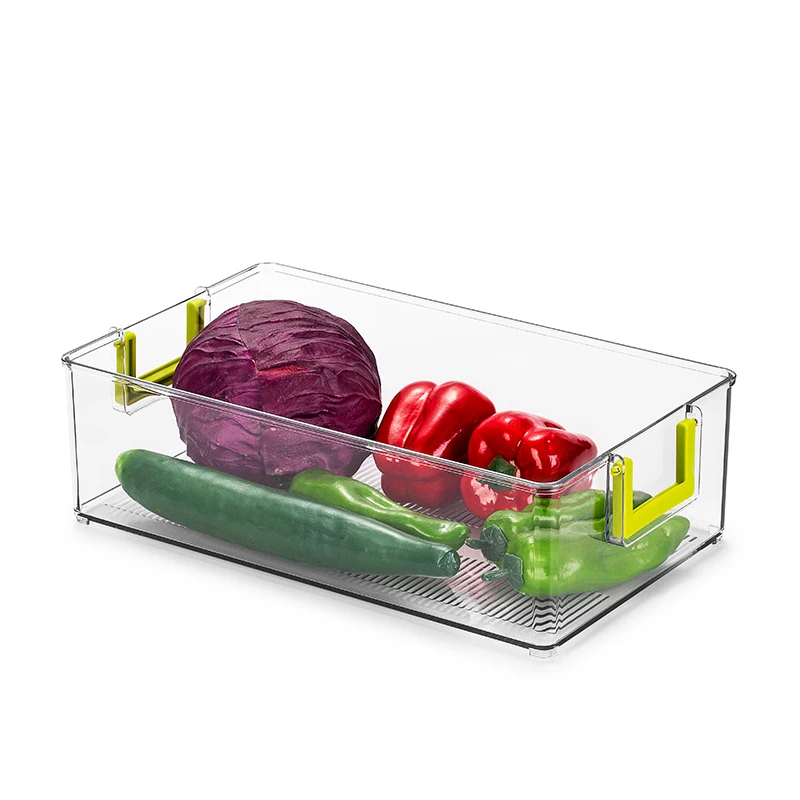 
Eco-Friendly Plastic Storage Fridge Organizer With Active Handle 