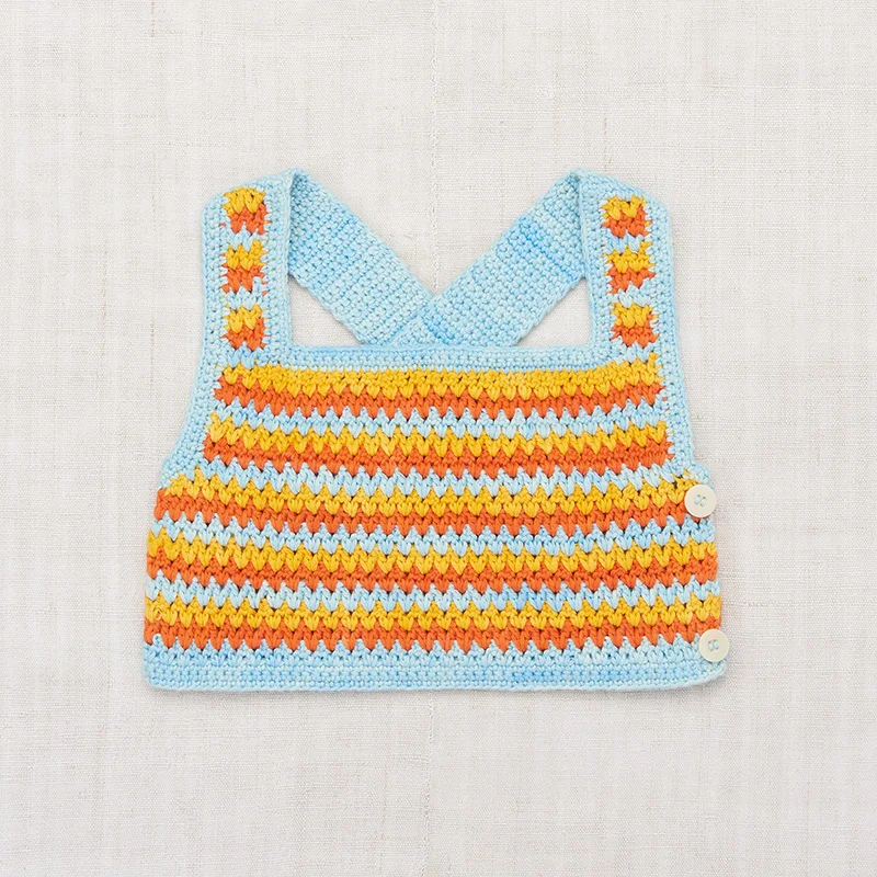 Fashion Girls Sleeveless Clothing Baby Knitted Sweater Suspender Vest Crochet Top Kids for Summer