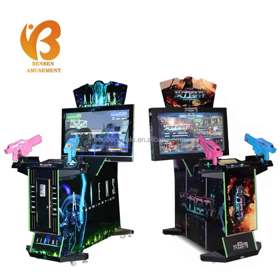 42 inches  Ultra Firepower coin operated Arcade Shooting Gun Video Simulator Arcade Shooting Game Machine