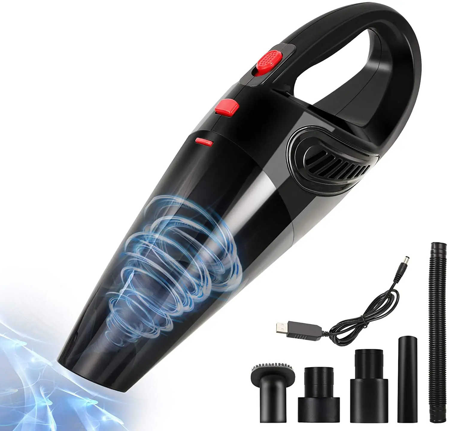 Беспроводной автомобильный пылесос с мотором, портативный пылесос с высоким всасыванием для влажной и сухой уборки