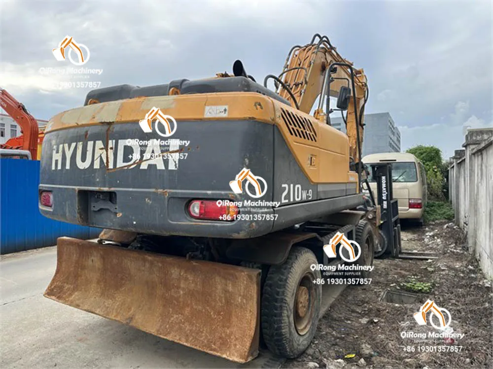 Secondhand Hyundai 210 210W-9 Digger Crawler Excavator 20 Ton Excavadora Construction Tools and Equipment