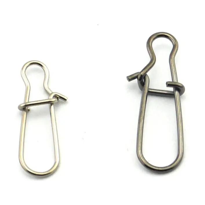 Strong tension stainless snap swivel Pin Fastlock Clips Connector 1000pcs per bag