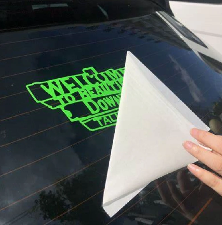 Waterproof Static Cling Decals Double Side Looking Reversed Printed Vinyl  Die cut Custom Car Window Sticker
