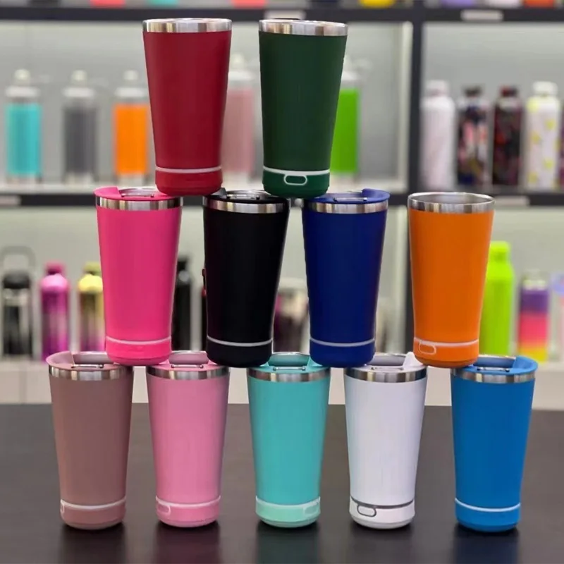 500ml Bt Smart Music Speaker Insulated Travel Tumbler Bt Music Audio Beer Mug 304 Stainless Steel Car Cup ice Cup