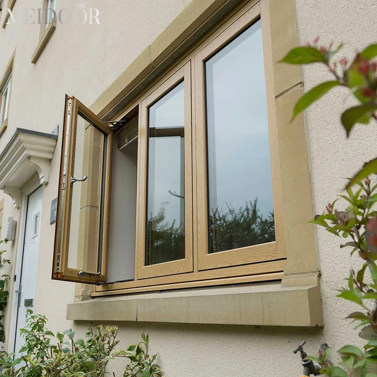 NFRC certified triple glazing  tilt and turn window aluminum passive house windows with low-e 4 smart sun energy efficient glass