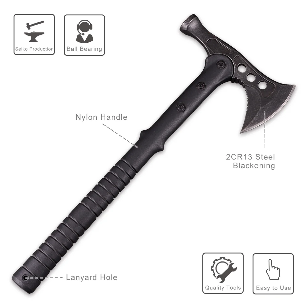 Оптовая продажа по индивидуальному заказу, домашний топор для выживания в кемпинге, тактический топор Tomahawk