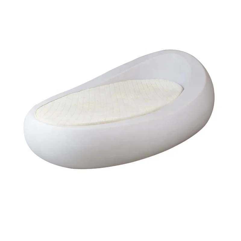 Outdoor furniture sunbed Plastic poolside bed with cushion outdoor in water daybed