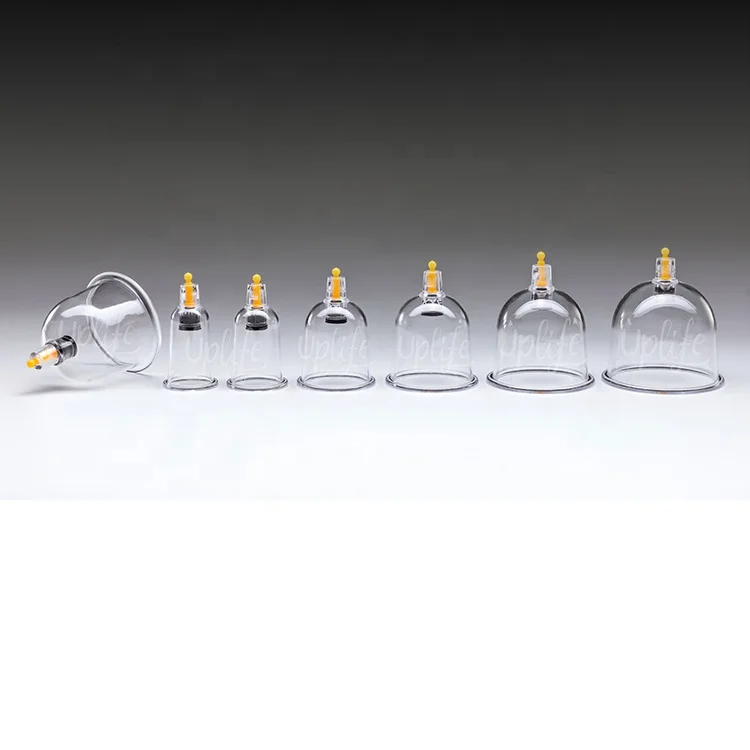 Most Popular 12pcs Cups Equipments Of Traditional Vacuum Cupping For Chinese Cupping Massage Set