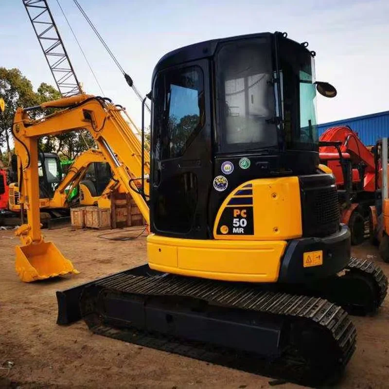 Used Excavator Komatsu PC50, Komatsu PC50MR PC50MR-3 PC55 PC40 PC35 Excavator with Dozer, Mini EXcavator Komatsu 50