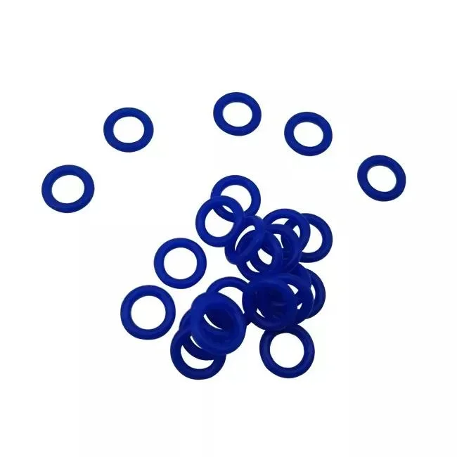 5mm 5.5mm 6mm 6.5mm*1mm Customized Size Sealing Blue O-Ring NBR Silicone Rubber Seal for Industry Hardware