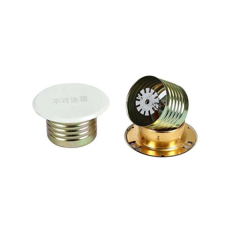 Fire Sprinkler System 1/2 Inch Concealed fire sprinkler DN15 Pendent Type Concealed Sprinkler