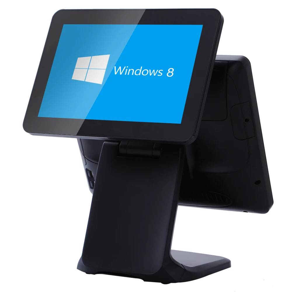 Новый ST9800 15inch POS все-в-одном машины двойной экран системы с кассовый аппарат для супермаркета онлайн система ПОС терминала