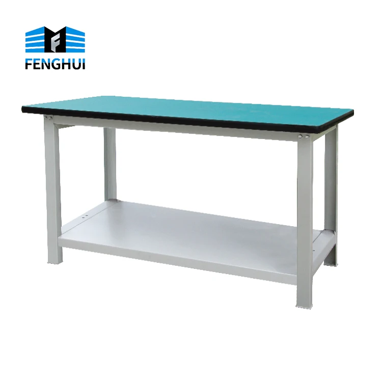 Металлический верстак средней мощности с ящиками, верстак из нержавеющей стали