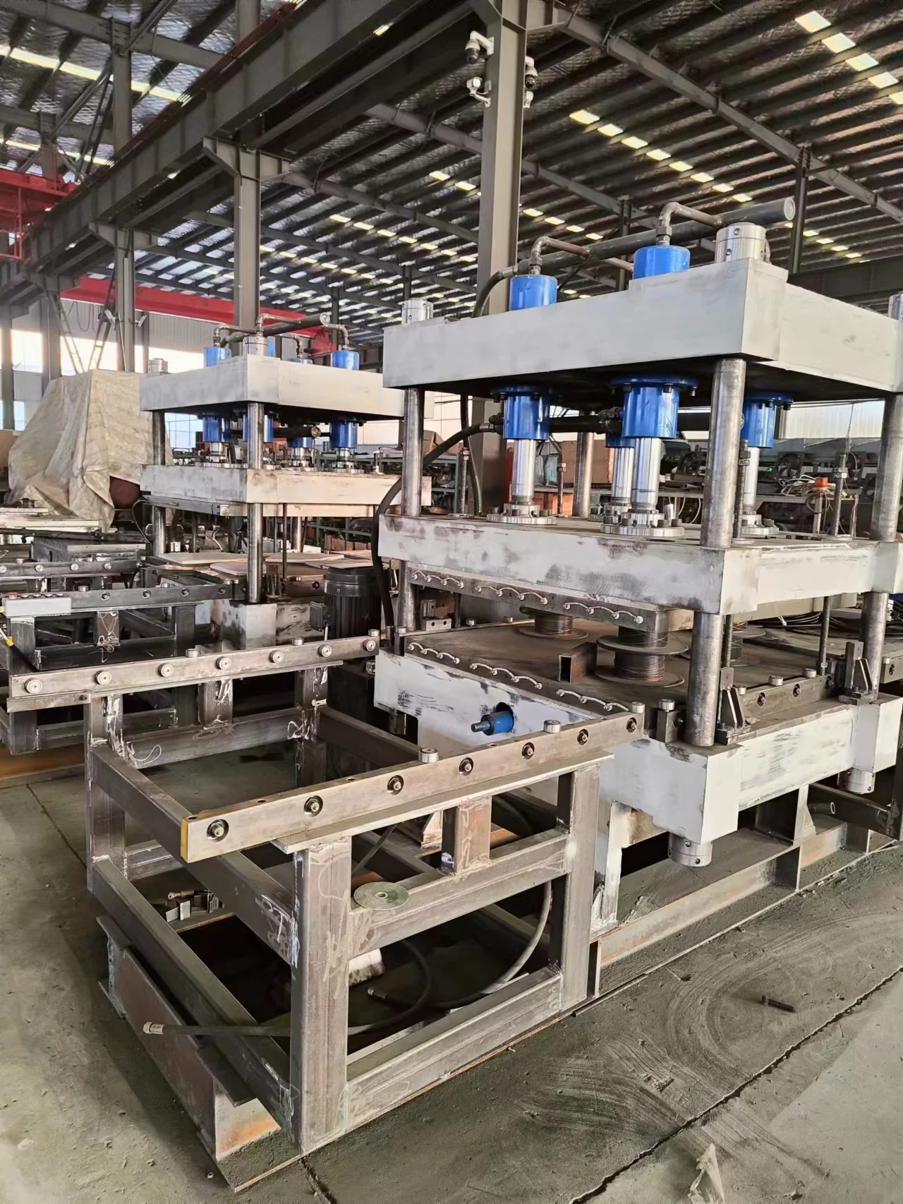 Rubber floor vulcanizing press rubber floor tile making machine rubber hydraulic curing press machine