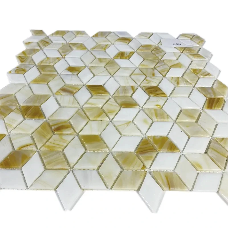 Leaf Mosaic Glass Mosaic Kitchen Bathroom Mosaic