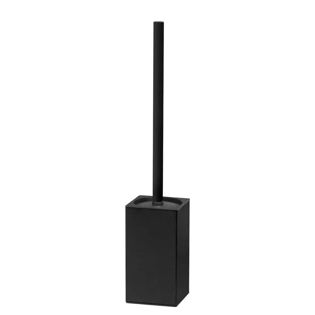 304 stainless steel Black Bathroom Accessories freestanding square Toiler Brush Holder