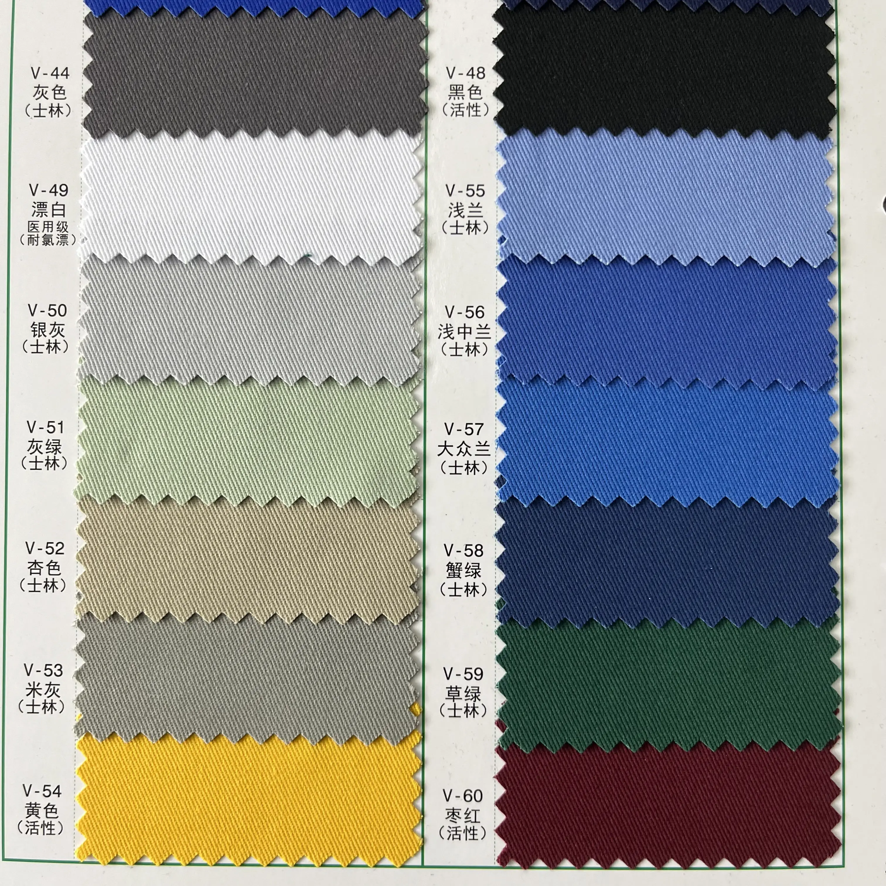 Long-term spot supply Ready to ship CVC Cotton polyester yarn card Twill fabric C/T 60/40 20*16 | 128*60 Width 150cm fabric