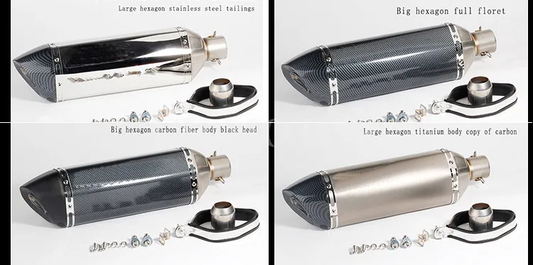 pipe scooter exhaust all fit left or right side 200cc motorcycle muffler