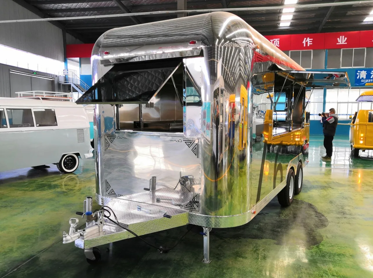 Fast Food Vending Trailer Concession Truck Mobile Hot Dog Food Trailer