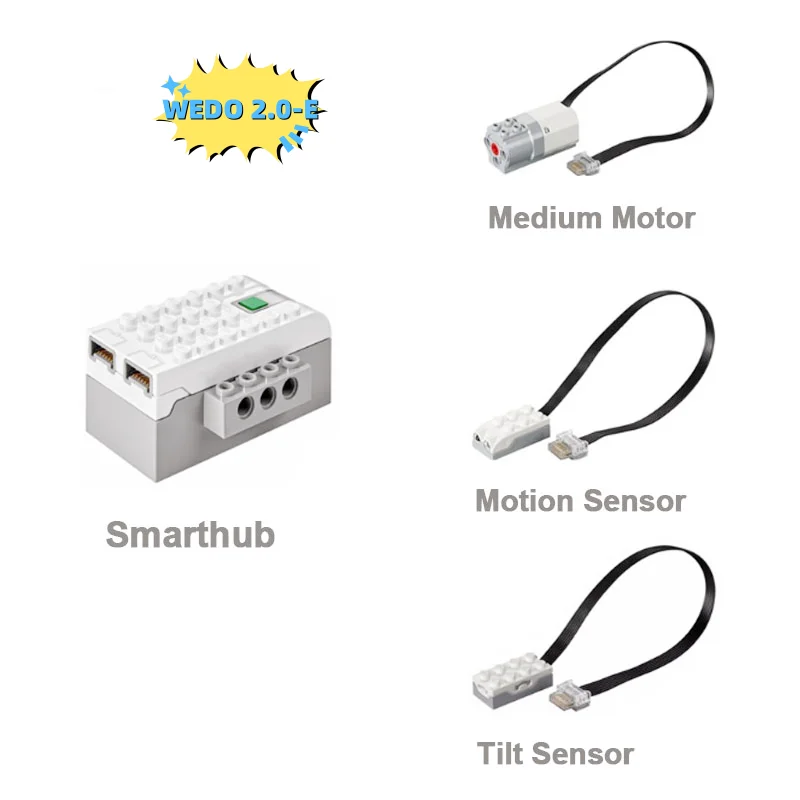 Electric WeDo 2.0 Power Function Parts 45301 Smart Hub for 45300 Programmable Robotics Building Blocks STEM Educational Toy