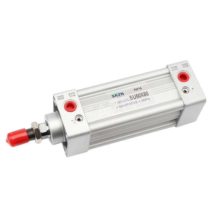 China Manufacturer Airtac Standard Aluminum Alloy Double Acting Drawbar Type SU Series Pneumatic Cylinder