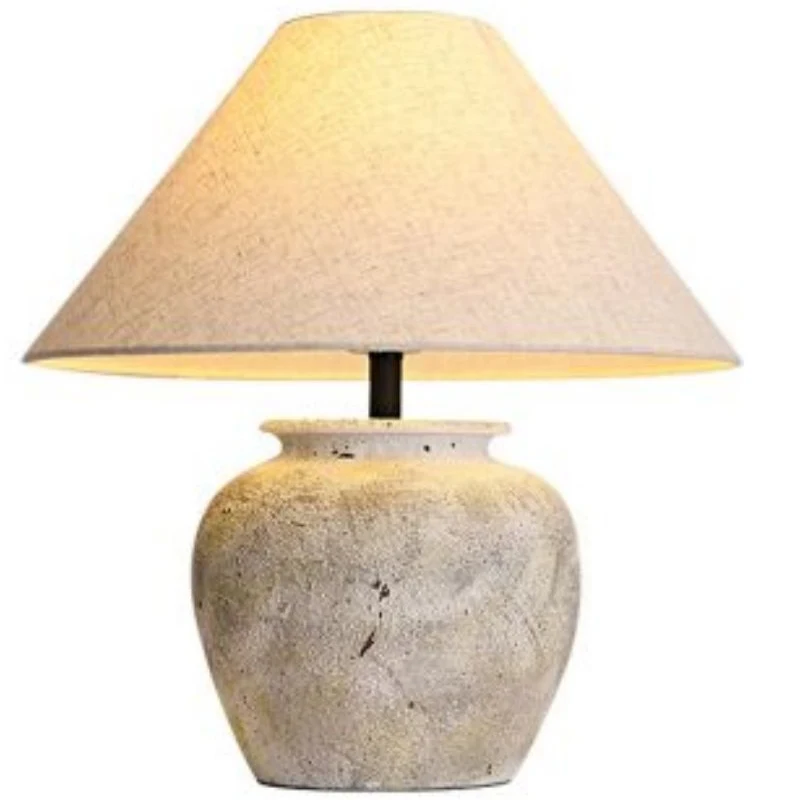 Geometry Art Design Table Lamp Modern Nordic Style Black Color Ceramic Material Base Desk Lights