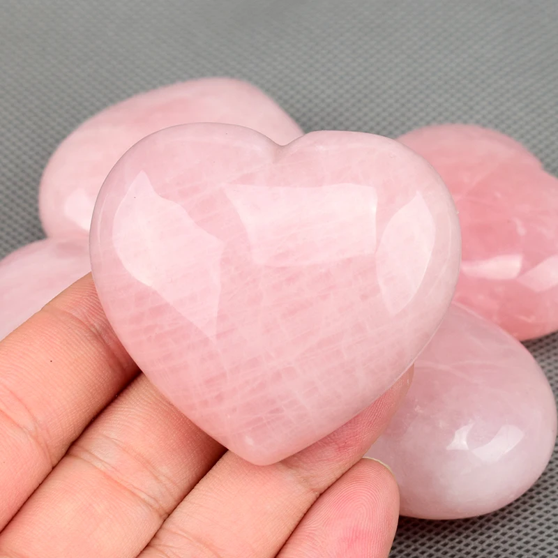 Wholesale Natural Crystals Healing Stones Crystal Products Rose Quartz Heart Home decoration