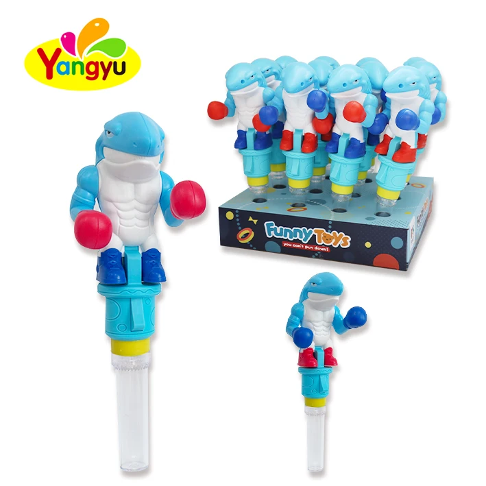 Hot selling Boxing shark toy candy kids gifts