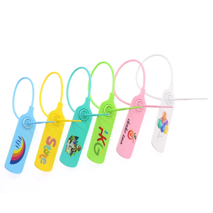 Colorful Tags Serial Number For Clothes Security Seal Garment Tags Hang Tags Clothing