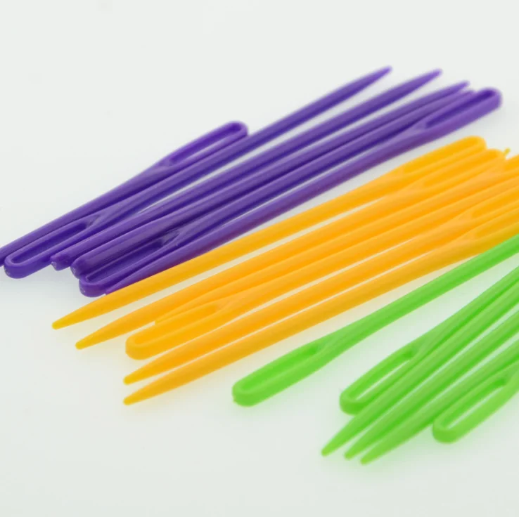 Large Eye Stitching Needles Plastic Loom Crocheting Hand Knitting Punch Needle Kit Felt Set DIY Tools Needlework Supplies