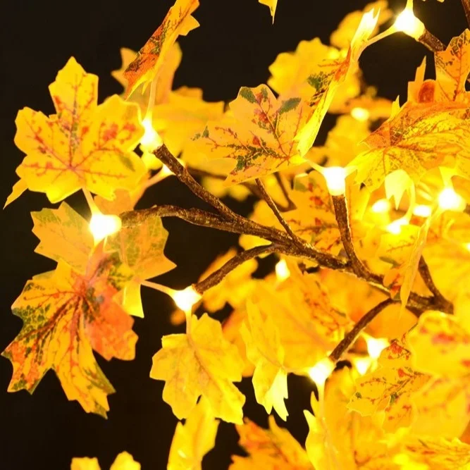 Free shipping 1.5m Indoor outdoor decoration Led maple tree light
