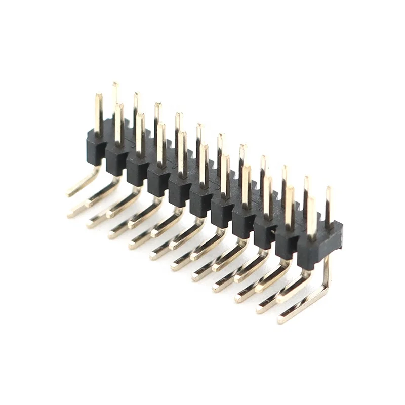 2.54mm pitch dual rows female pin header 2*10pins vertical 2.54 female header connector