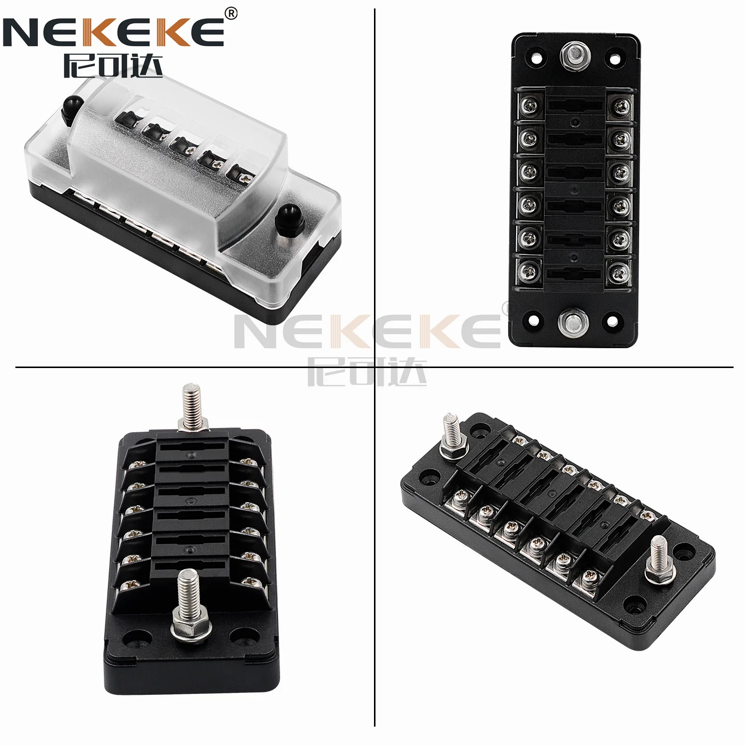 New Products Fuse Box for Car Boat Yacht Fuse Holder 1A to 20A M4 Threaded Studs