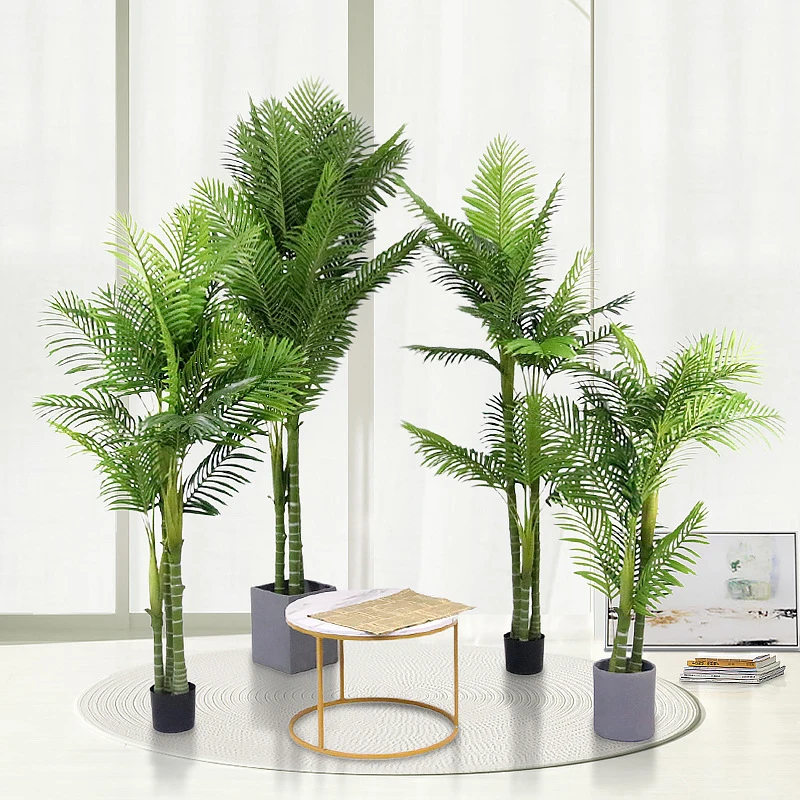 O&M Artificial Plant Tree Fake Palm Tree Home Garden Decoration Artificial Palm Tree