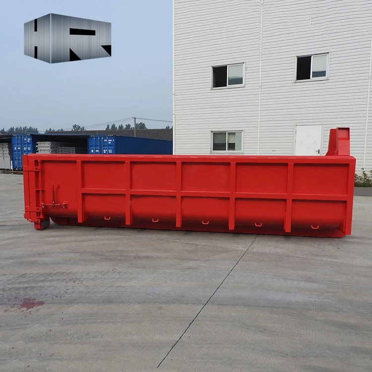 10CY -60CY customized roll off dumpster special container hook lift bin