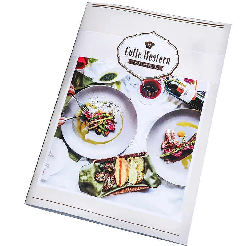 Custom design Restaurant Menu printing Advertising Catalogue booklet Magazine book brochure flyer leaflet folder