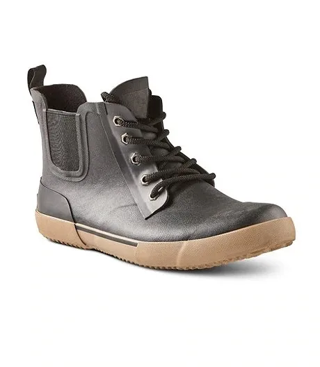 Men Ankle Brown Color Rubber Rain Shoes