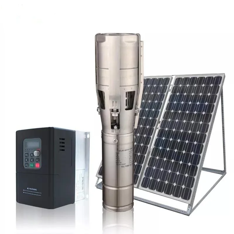 Solar Power Submersible Water Pump AC DC Commercial Brushless Submersible Solar Water Pump