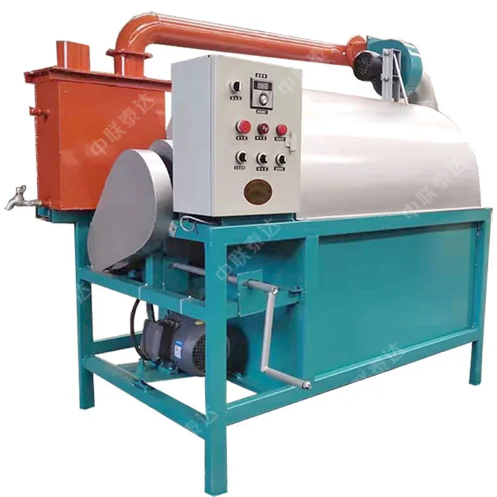 Electrical Heating TDCW Rotary Drum Dryer For Drying Mushroom Root Vegetable Spent Grain Chestnut With Factory Price