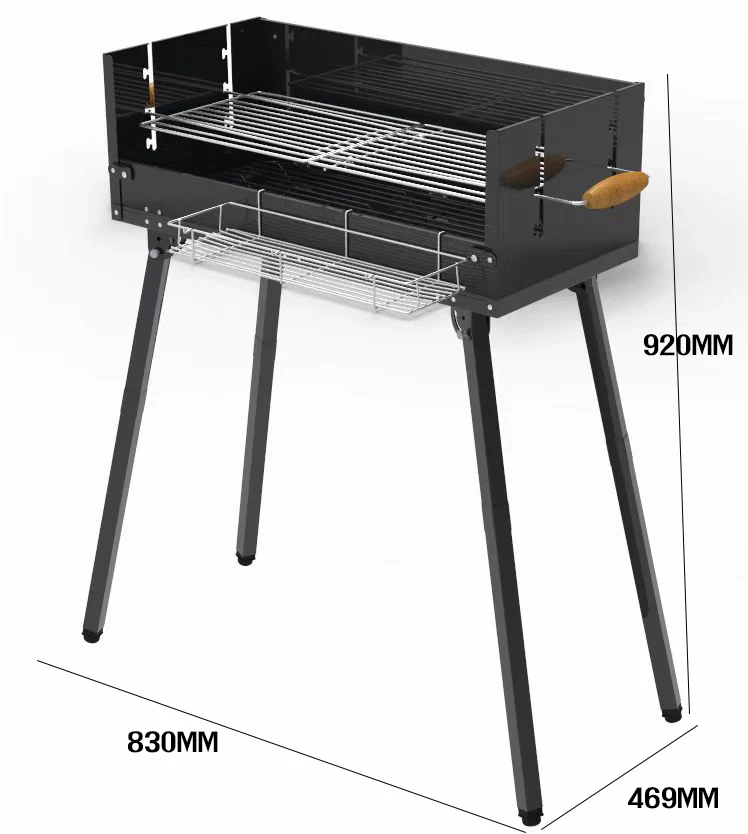 Durable and Foldable Outdoor New Portable Family Gathering Barbecue Rack Charcoal Barbecue Yard Homemade Bbq stove