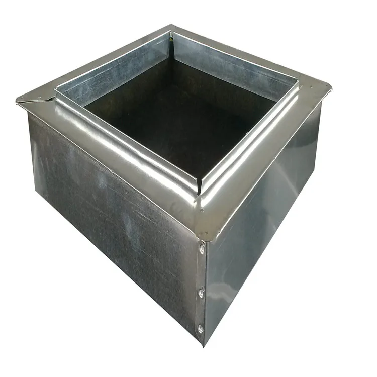 Air duct return air box for air conditioning hvac systems parts
