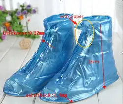 Hot sale Anti-Slip Reusable Foldable transparent brown black blue Waterproof Rain shoe covers for adults