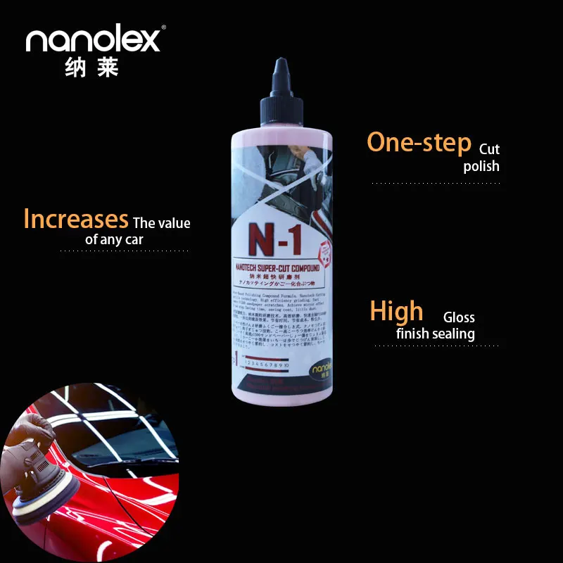 Nanolex N1 car medium rubbing cutting polishing compound water based polish compound rubbing paste compound free samples