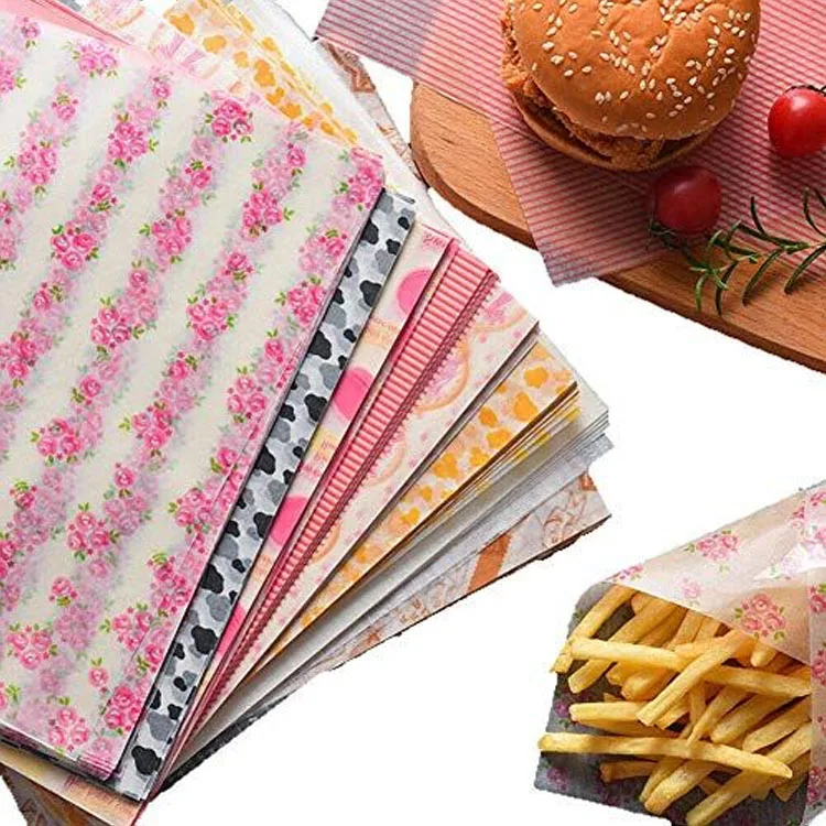 Beeswax Malaysia 40g Pretty Food  Greaseproof Wax Paper For Hamburger