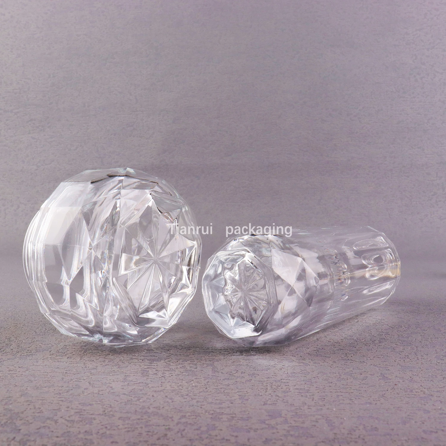 Alibaba Empty 30g 50g 40ml 100ml 120ml Diamond Shape Cosmetic Bottle Sets Custom Glass Skincare Containers and Packaging