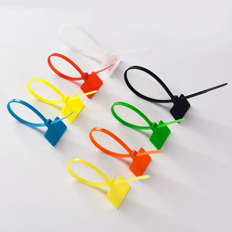 Free Sample Custom Color Label Cable Tie Nylon Id Identity Zip Tie Marker Cable Ties