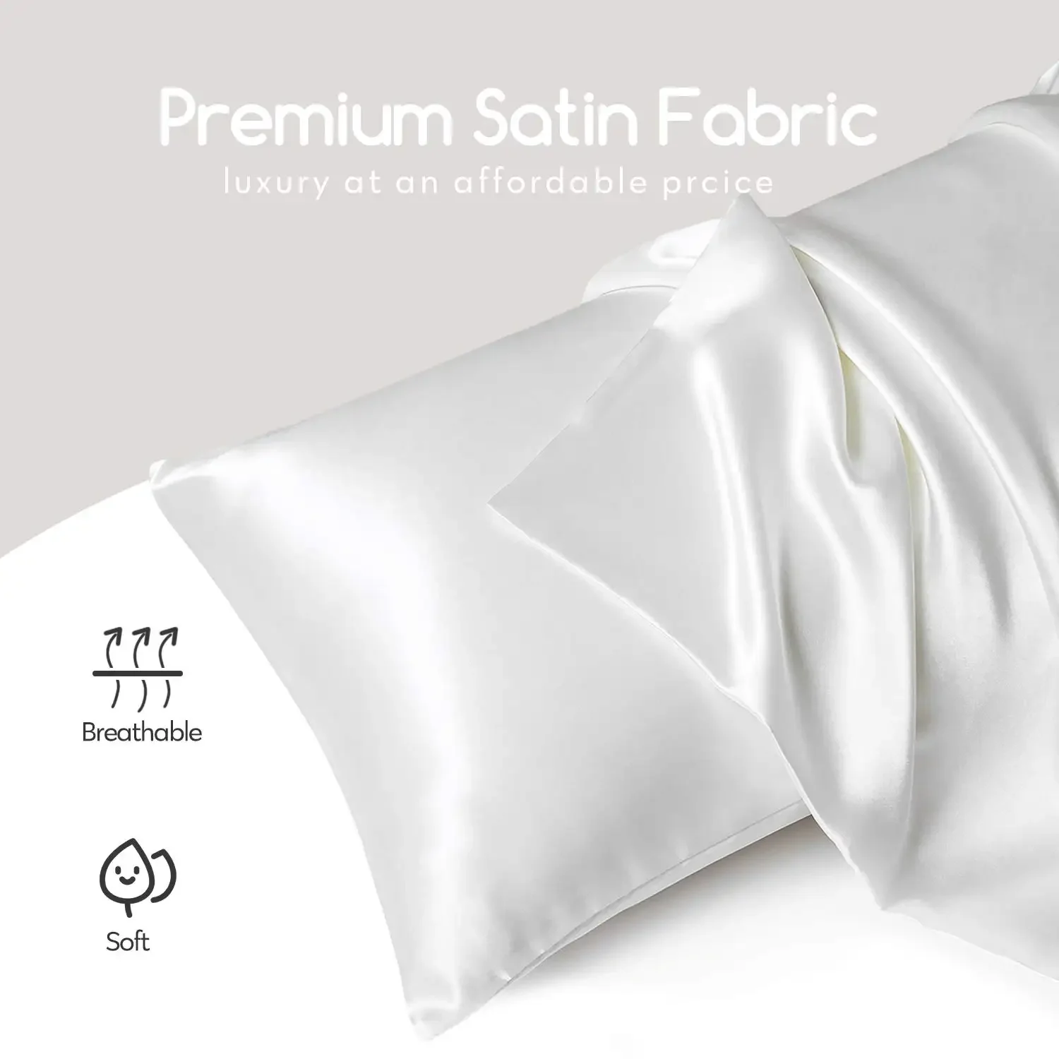 6A Grade Mulberry Silk Satin Pillowcase Manufacturer Luxury Custom Size 100% Silky Pillow Case Cover for Hair and Skin Pure